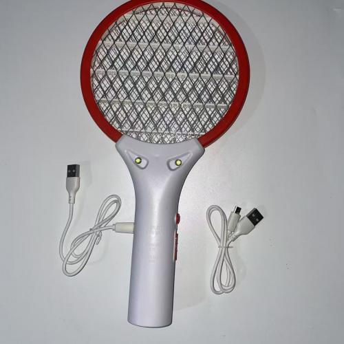 JH-M01 USB rechargeable mosquito swatter with 2 led